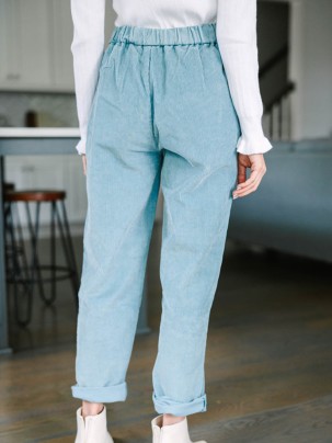 Blue Gray Corduroy Pants
